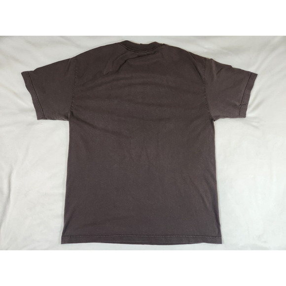 Sz L Y2K DC Shoes Co Tshirt Brown Logo Short Sleeve Skate Tee Size Large Vtg - Picture 7 of 11